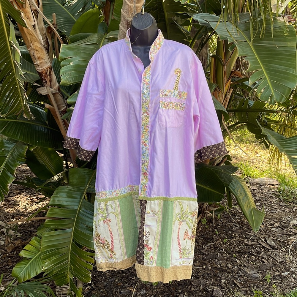 up cycled dress tunic topper duster